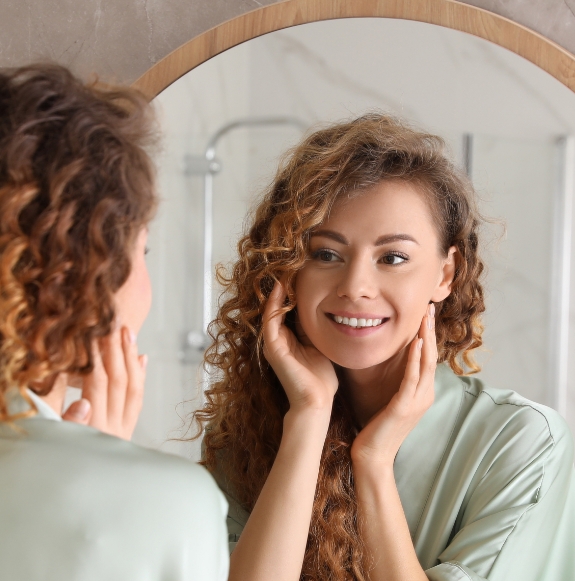 Woman with brilliant white smile