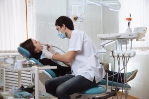 Woman undergoing full mouth reconstruction